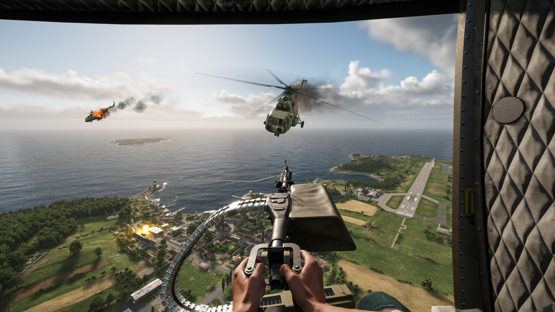Arma Reforger tactical movement through forest environment